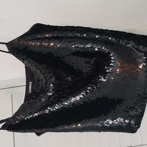 An Express sequin top.